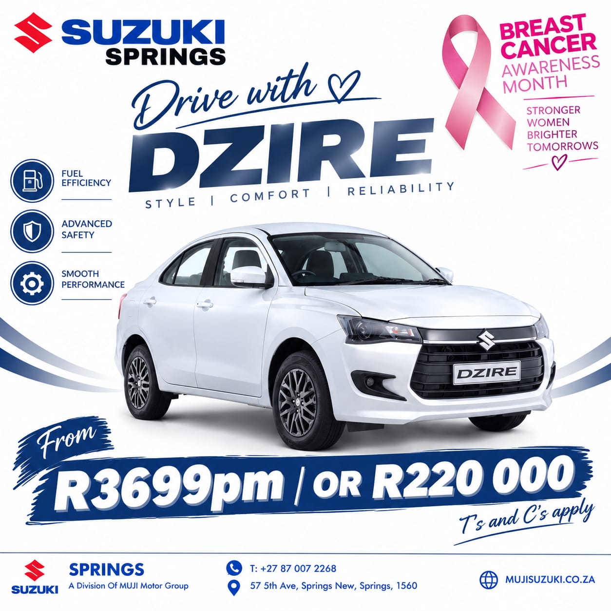 DZIRE image from MUJI Suzuki Springs