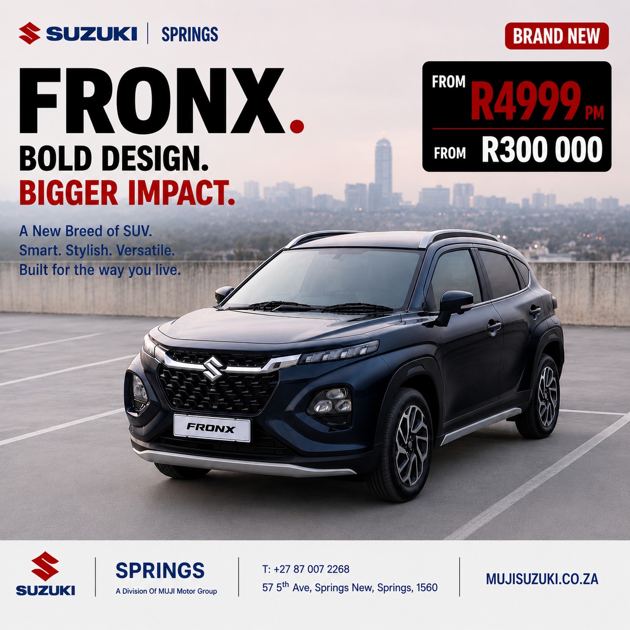 FRONX. BOLD DESIGN, BIGGER IMPACT image from MUJI Suzuki