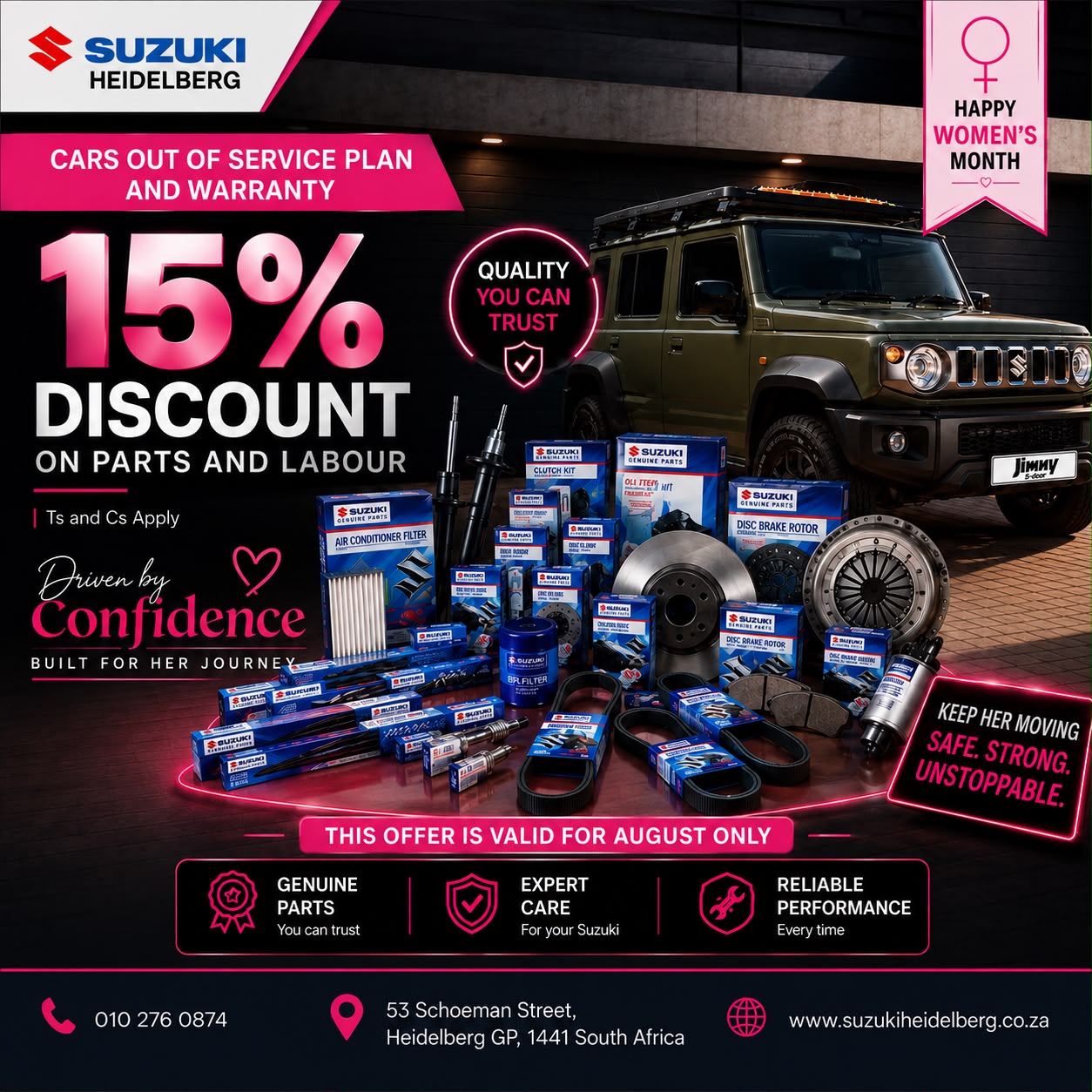 15% DISCOUNT ON PARTS AND LABOUR image from MUJI Suzuki