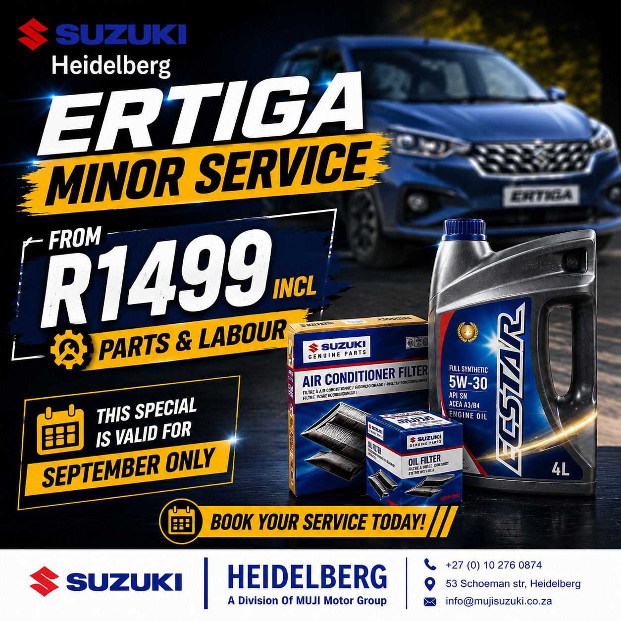 ERTIGA MINOR SERVICE image from MUJI Suzuki