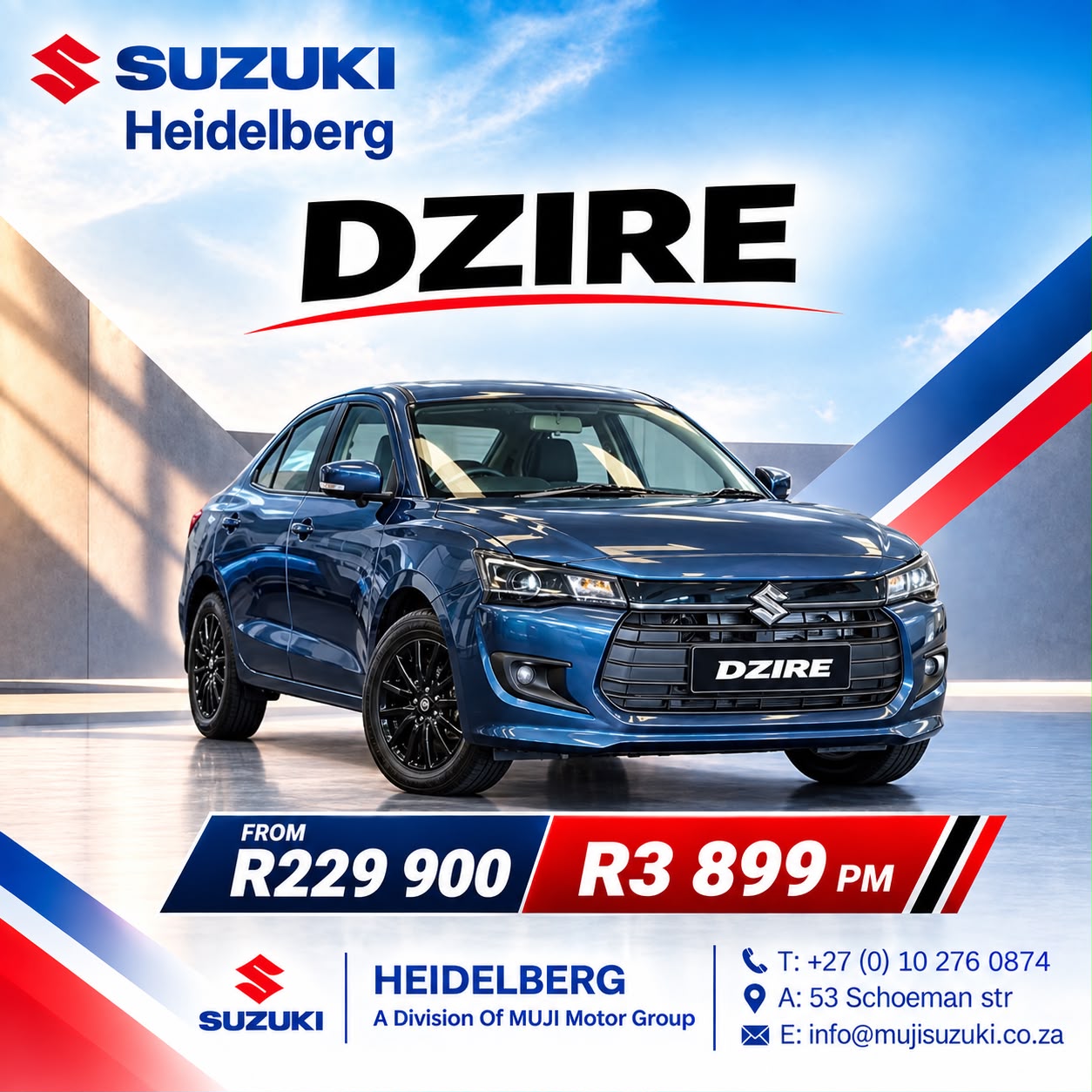 DZIRE image from MUJI Suzuki